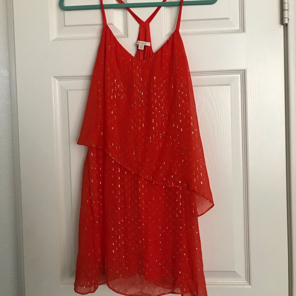 Ella Moss Sparkly Orange Dress